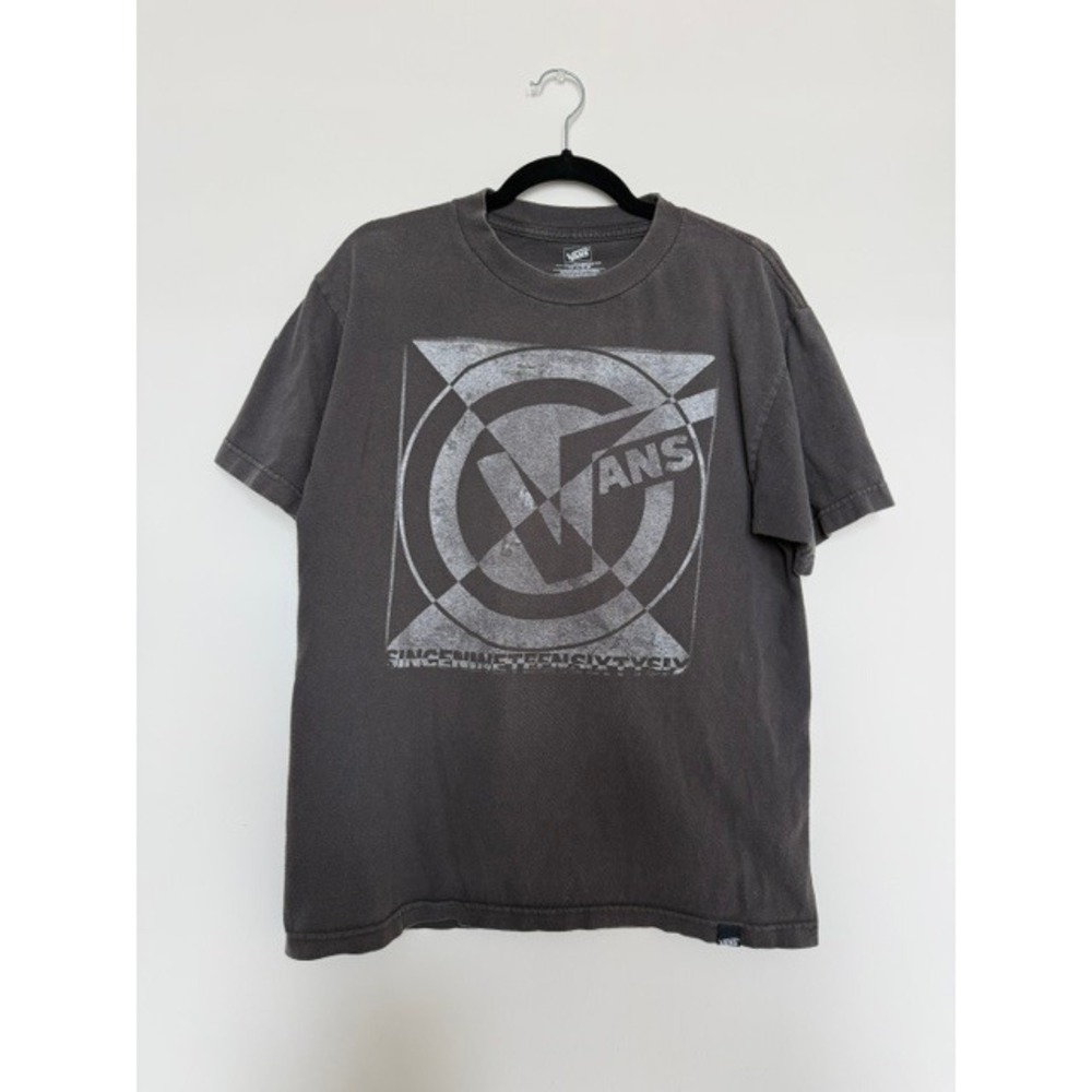 Vans Faded Black Graphic Logo T-Shirt | Men's/Unisex Medium‎ | Streetwear Tee